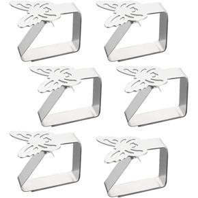 Table Cloth Clips Stainless Steel Table Cloth Clips Adjustable Table Cover Clamps Tablecloth Pegs for Outdoor Tables A