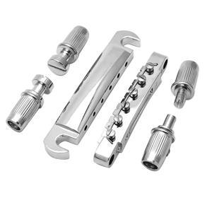 Electric Guitar Bridge and Tailpiece Set Electric Guitar Replacement Parts Bridge Tailpiece Bridge for Les Paul Guitar