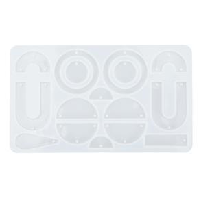 Himeng La Silicone Earring Mold DIY Handicraft Flexible Resin Easy Demoulding Molds for Home Decoration