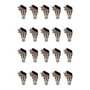 Guitar Effects Pedal Box Momentary SPST Button Stomp Foot Switch Push Button Pack of 20