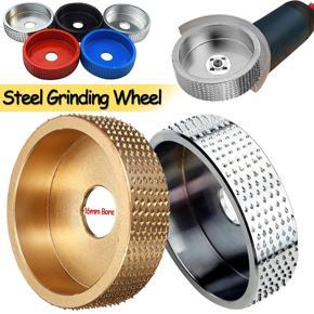 DASI 16mm Bore Wood Grinding Wheel Rotary Disc Carbon Steel /Steel Disc Sanding Wood Shaping Carving Tool Abrasive Disc Tools for Angle Grinder Woodworking Tool