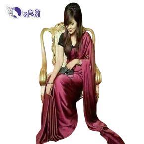 Maroon Japani Silk Saree for Women