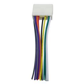 Cable Audio Car Stereo Plug Adapter DVD/CD modified tail cable power cord - White