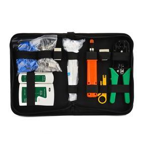 10Pcs Portable LAN Network Repair Tool Kit UTP Cable Tester Crimper Plier - Green