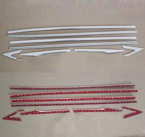 Fit For 2016 2017 Honda Civic Sedan Chrome Window Pillar Post Trim Cover Garnish -