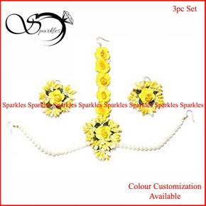 NON BRIDAL EARRING & TIKLI (Tayra) set - 3 pc