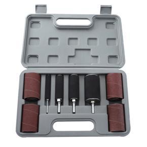 BRADOO-Drum Sander Kit Sanding Belt Sandpaper with Spindle Case for Drill Press Rotary Tools