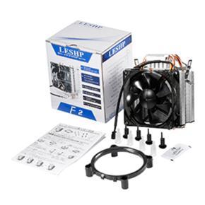 LESHP CPU Cooler Hydraulic Mute Silent Fan Aluminum Heat Sink Fireproof F2
