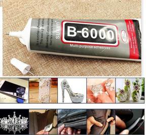 Multi Purpose B-6000 Clear Adhesive Sealant Glue for DIY Diamond Shoes Paste Jewelry Crafts Silicone Sealant Glue Thermopaste LCD Screen Replace(50ml)