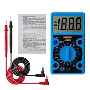 Mini Handheld Digital Multimeter LCD Large Screen Display Wave Output Ampere Voltage Ohm Tester Overload Protection