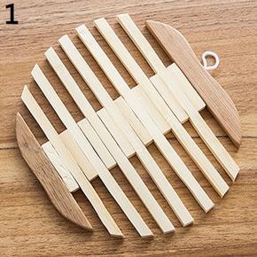 Heat Resistant Fish Fruit Shape Bamboo Kitchen Bowl Pot Kettle Table Mat Coaster