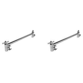 ARELENE 2X Shower Arm Extension, Arm Extender,Adjustable Height Shower Head Arm,Brass Shower Head Extension Arm