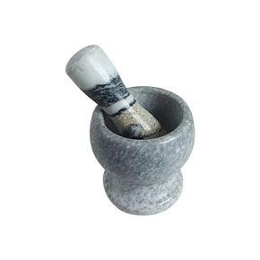Handheld Marble Mortar Pestle Set (Small)- Ash Color