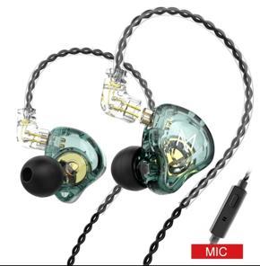 TRN MT1 HIFI 1DD Dynamic Metal in Ear Earphone Monitors (IEMs) with Mic