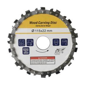 GMTOP 115mm 14 Tooth Stainless Steel Grinding Machine Woodworking Disc Grooving Machine Chains Disc Wood Carving Cutting Shaping Disc