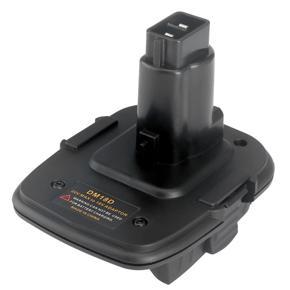 DM18D Converter Adapter with USB Port For DeWalt Tools Convert 20V Milwaukee M18 to 18V NiCad NiMh DC9096