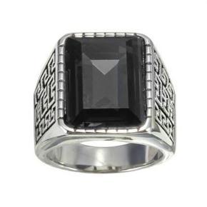 Black & Silver Finger Ring For Men