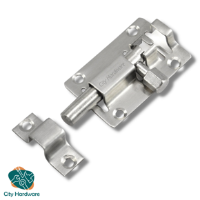 2 Pis 2 Inch SS Small Tower Bolt For Cabinet, Furniture Catch Latch Easy Fit