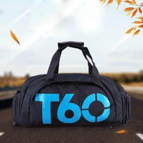 T60 Travel Duffel Bag with Shoes Compartment for Men and Women, Fitness, Yoga