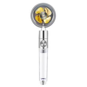 Shower Head with Turbo Propeller, with 5 PP Filters for Hard Water