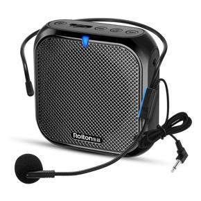 voice amplifier-1 x Portable Voice Amplifier 1 x Wired microphone 1 x charging cable 1 x Belt-Black