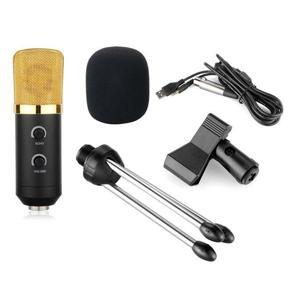 BM-100 FX USB Powered Condenser Studio Record Microphone with Noise Cancel and Echo Effect Complete Package
