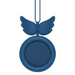 USB Lanyard Fan Leafless Motor Charging Mini Electric Fan Sling Lazy Fan(Blue)