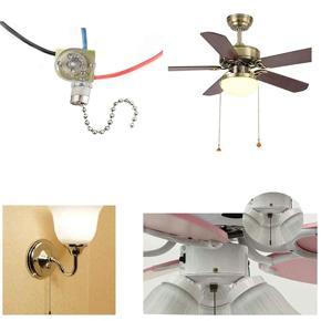 XHHDQES 4Pcs 3-Wire Beads Chain Wall Light Fan Ceiling Switch Pull Cord String Set for Light Universal Ceiling Fan Wall Light