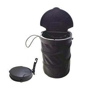 Car Trash Storage Bin Universal Foldable Vehicle Garbage Can Black Portable Hanging Trash Can Litter Holder