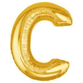 Aluminum Foil Letters Banner Balloons Decorations for Party Supplies (C)