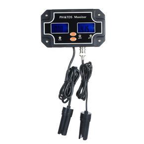 2 in 1 Water Quality Tester pH/TDS Meter Waterproof Double Display Tester Black PH/TDS-2683