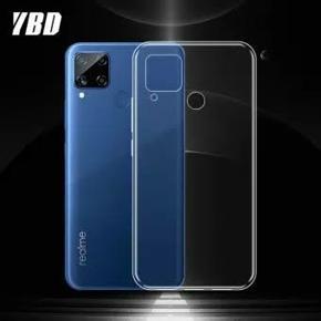 For Realme C15 Soft Silicon transparent case back cover FOR Realme C15