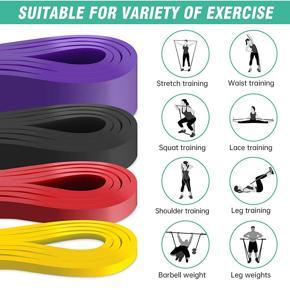 resistance bands set-4 x resistance bands
1 x storage bag-As Shown
