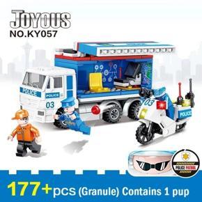 City P.olice Multifunctional P.olice Series Set Building Blocks Legoe Compatible Children Assembled Toy Gift KAZI KY057-62