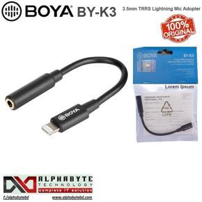 BOYA BY-K3 3.5MM TRRS TO LIGHTNING AUDIO ADAPTER