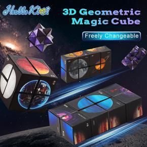 HelloKimi Magnetic Fidget Toy Anti Stress 3D Hand Flip Puzzle Toy