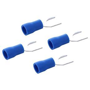 ARELENE 200Pc Insulated Fork Spade Wire Connector Electrical Crimp Terminal 14-16AWG 5mm
