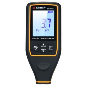 SNDWAY Digital Paint Coating Thickness Gauge Handheld Coatings Thickness Tester Coating Thickness Meter with Auto Function Fe/NF Probe Car Detector Automotive Coating Refinishing Cars Paint Tester Met