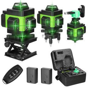 GMTOP Multifunctional 4D 16 Lines Laser Level 3° Self-leveling Machine USB Rechargeable Lithium batt-ery Leveling Tool with Vertical Horizontal Tilt Lines