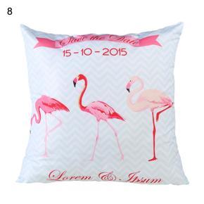 18 Inch Summer Flamingo Throw Pillow Case Sofa Bed Home Decor Cushion Cover