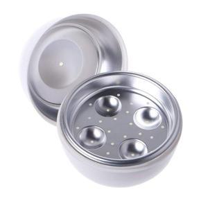MA Spot Batch Egg Shape Microwave Special 4 Egg Boiler Egg Shaped Steamed Egg B-White