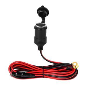 Car ligh-ter 12V ligh-ter Female Plug Extension Socket with Ring Terminal Fused 10A