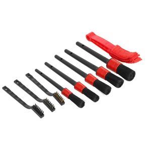 Car Cleaning Tools Kit, Wheel Brush Car Detailing Brush Kit with 5Pcs Detailing Brushes, 1 Air Vent Brush, 3 Wire Brushes for Automotive Cleaning Wheels, Dashbo-ard, Interior, Exterior