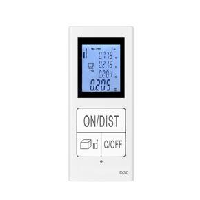 Mini Handheld Laser Distance Meter Digital USB Rechargeable Laser Rangefinder Portable Range Finder DiasTim-eter Distance Area Volume Measurement 30m
