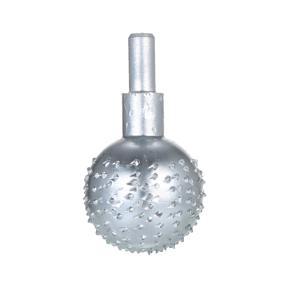 GMTOP Sphere Rotary Burr 1/4 inch Shank Carbide File Tungsten Steel Wood Carving Grinding Head Milling Cutter 3cm Head