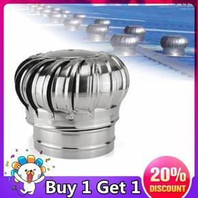 Stainless Steel Roof Ventilator Wind Turbine Air Vent Exhaust Fan Rotary 12" 150mm -
