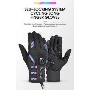 WEST BIKING Motorcycle Breathable Full Finger Racing Gloves Outdoor Sports Bicycle Riding Cross Dirt Bike Gloves,Black XXL