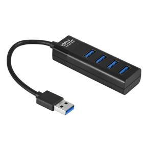 4 ports High Speed HUBs Hi-Speed 4 Port USB 3.0 Multi HUB Splitter - Black USB interface