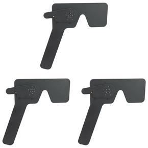 ARELENE 3X Professional Ophthalmic Lorgnette 17 Pinhole Black Plastic Vision Test Eye Occluder