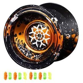 XHHDQES Unresponsive Yoyo,Professional Yoyo for Kids,Aluminum Beginner Yo-Yos Ball for Yoyo Players with 10 Yo Yo String